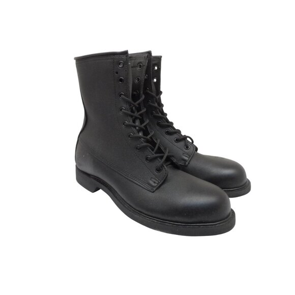 Unbranded Men\'s 8” Work Boots Safety Toe *Made In USA* Black-Leather Size 9XW main image 6